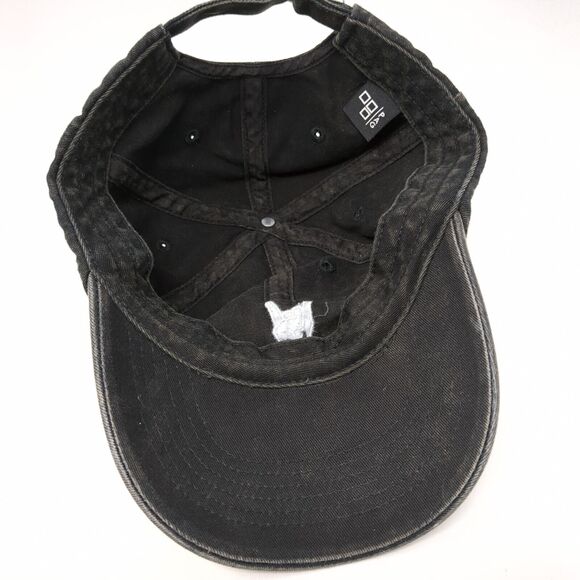 Hang Loose Slideback Hat Black One Size Adjustable Embroidered Solid - Picture 6 of 9